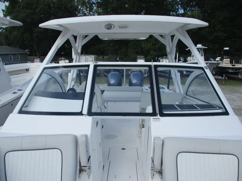 Slide: The Image of 2023 Sea Fox 268 Traveler boat with spacious seating and modern design. - 4