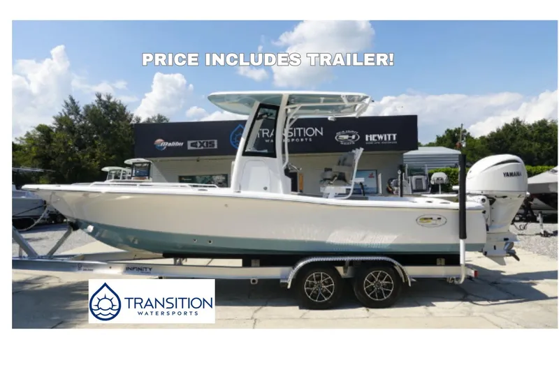The Image of 2026 Sea Hunt BX 25 FS boat with trailer at Transition Watersports dealership. - 0
