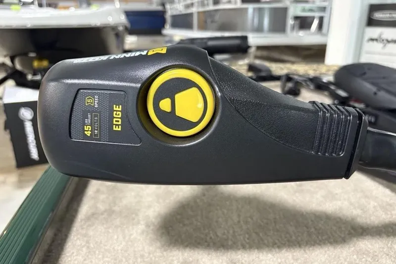 Slide: The Image of Close-up of Minn Kota Edge trolling motor control on 2026 Tracker Bass Tracker® Classic Limited. - 4