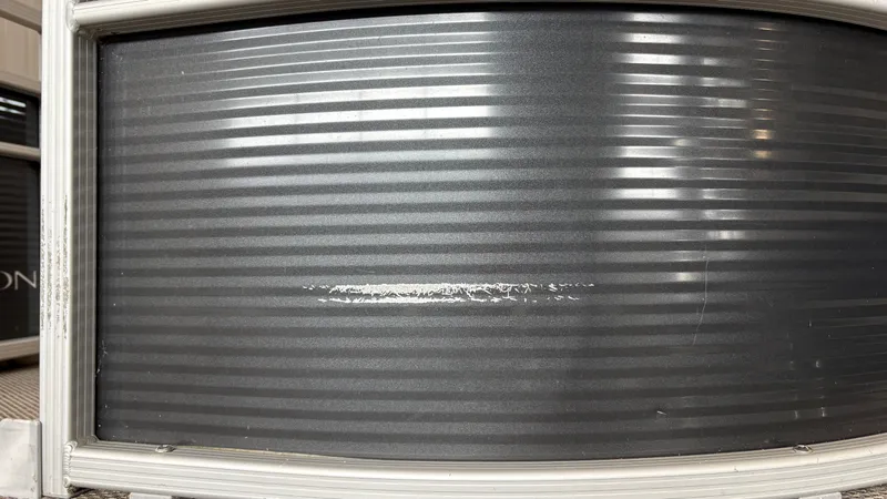 Slide: The Image of Close-up of a ribbed metal part with scratches. - 27