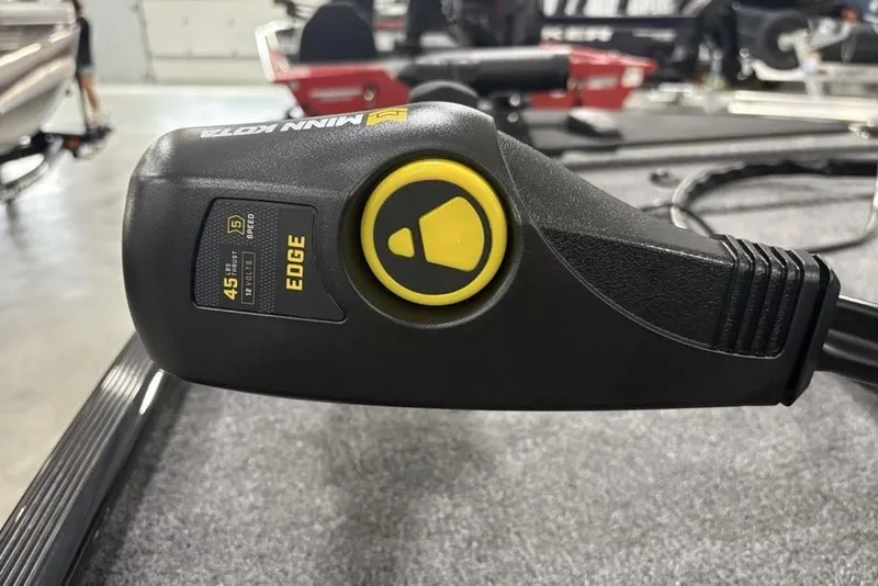 Slide: The Image of Minn Kota Edge trolling motor control on 2025 Tracker BASS TRACKER® Classic XL boat. - 10
