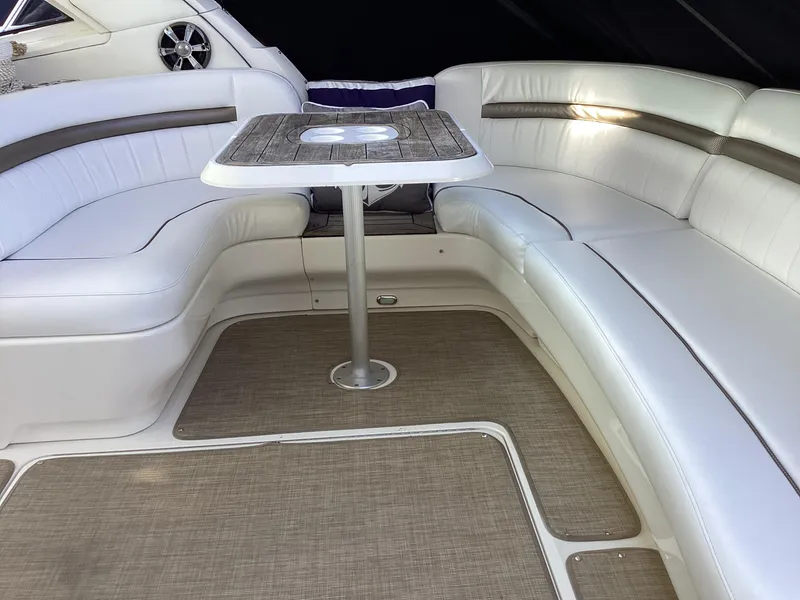 Slide: The Image of Luxurious seating area on a 2006 Sea Ray 48 Sundancer yacht. - 6