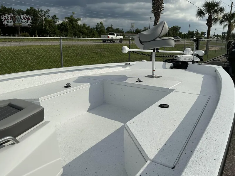 Slide: The Image of 2026 Xpress Hyper-Lift Series H22B boat with seating and fishing equipment on deck. - 8