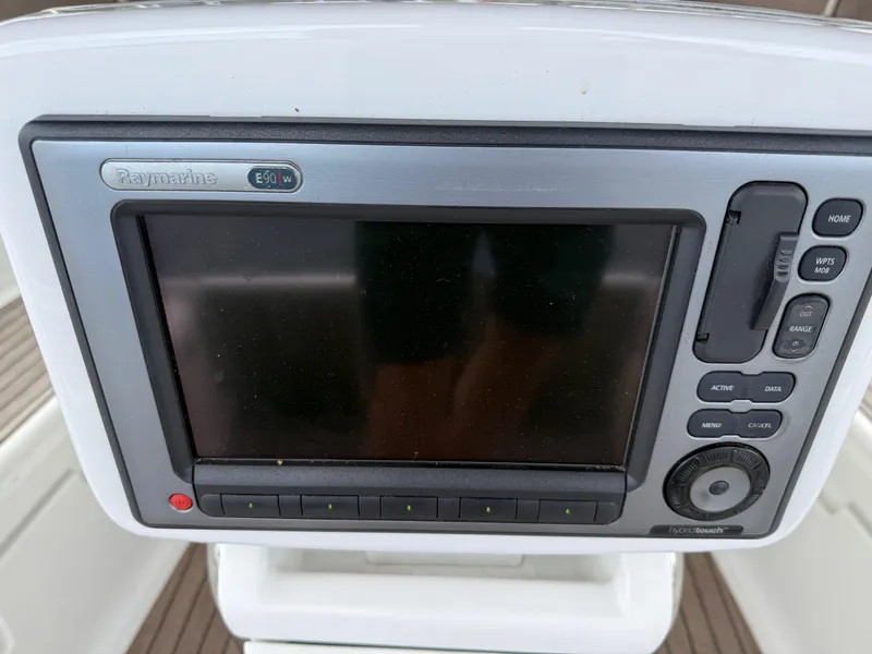 Slide: The Image of Raymarine E90W navigation display on 2011 Jeanneau 409 sailboat. - 28