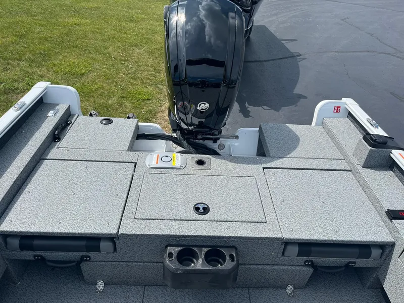 Slide: The Image of 2026 Lund 1675 Adventure Sport boat with sleek design and powerful engine. - 7