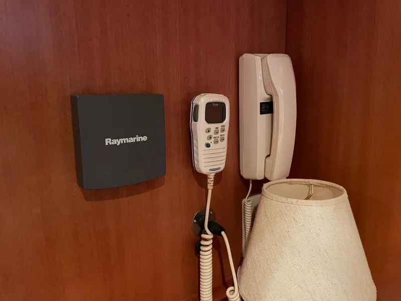 Slide: The Image of Raymarine equipment and communication devices on 2005 Novatec 48 Cockpit Motor Yacht interior. - 38