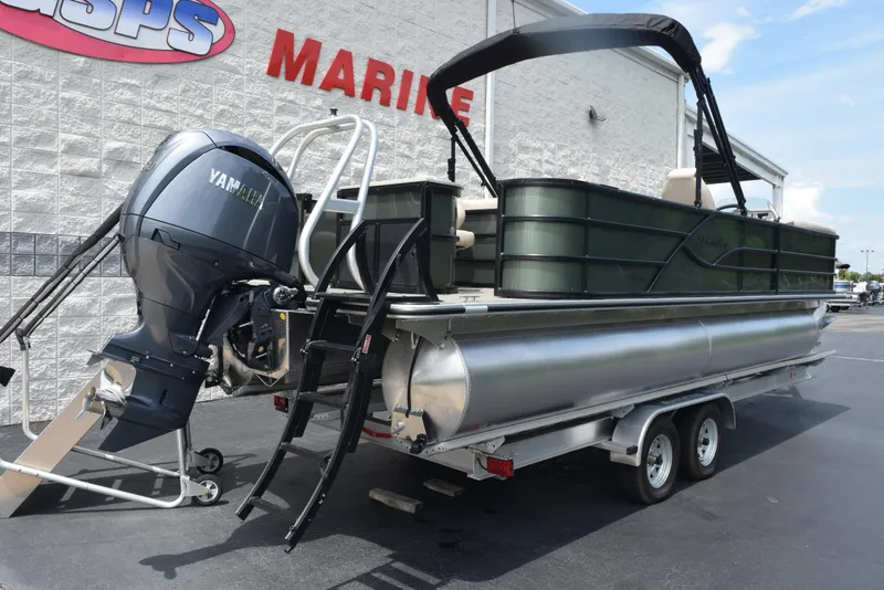 Slide: The Image of 2026 Bentley Pontoons Fish 243 Fish n' Cruise with Yamaha engine at dealership. - 3