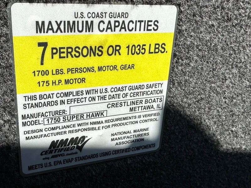 Slide: The Image of Crestliner 1750 Super Hawk Walk-Through JS w/ 115HP Mercury! 2022 - 9