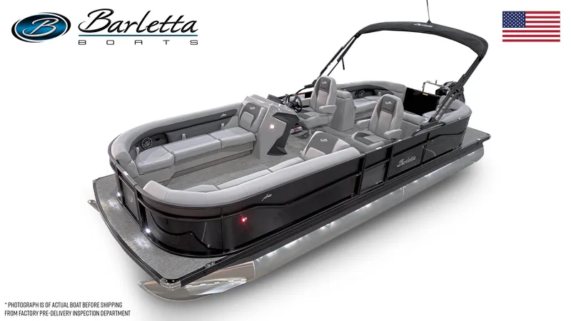 The Image of 2026 Barletta ARIA 22QC pontoon boat with sleek design and comfortable seating. - 0