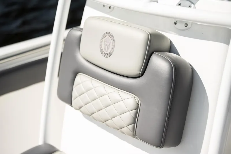 Slide: The Image of Luxurious Reflex Gladiator 2400 boat seat, 2026 model, featuring elegant quilted design. - 43