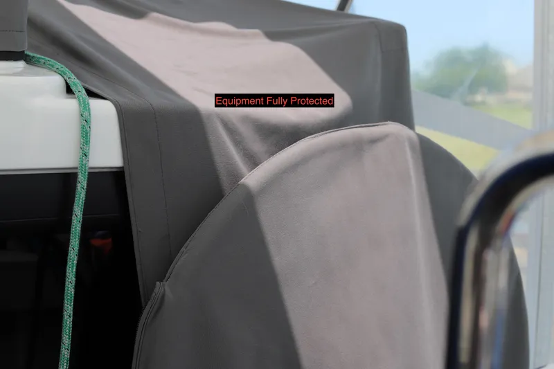 Slide: The Image of Covered equipment on a Robertson Leopard 2020, labeled "Equipment Fully Protected." - 15