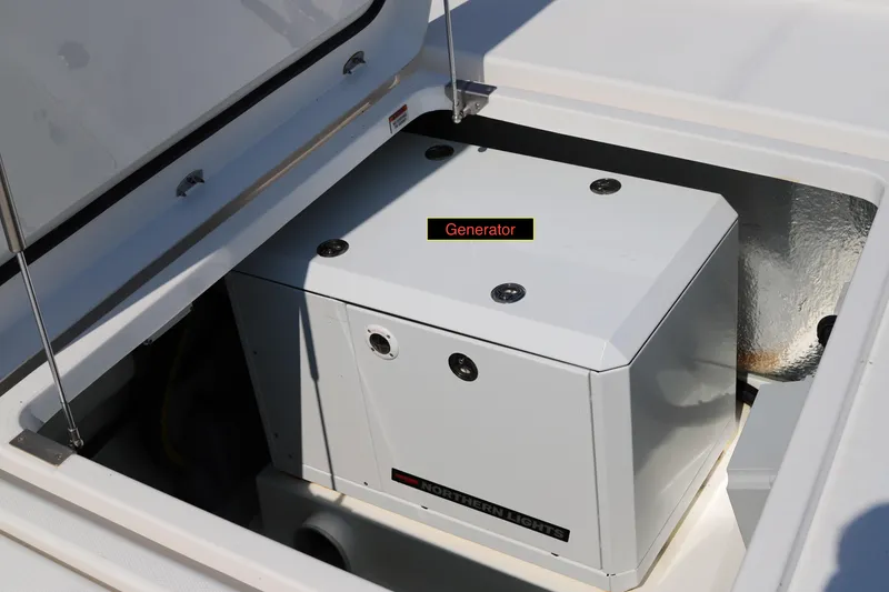 Slide: The Image of Generator in a 2020 Robertson Leopard yacht compartment. - 28