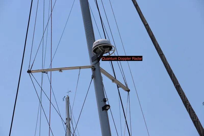Slide: The Image of Sailboat mast with Quantum Doppler Radar, Robertson Leopard 2020 model. - 30
