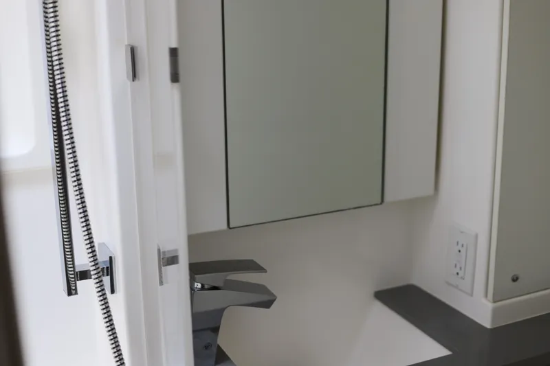 Slide: The Image of Modern bathroom interior with sleek fixtures, Robertson Leopard 2020 model. - 47