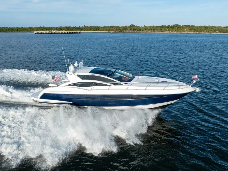 The Image of 2008 Savannah 54 yacht cruising on open water, showcasing sleek design and performance. - 1