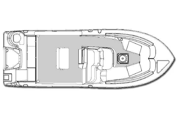 Slide: The Image of Manufacturer Provided Image: Top view layout of 2017 Sea Fox 249 Avenger boat. - 21