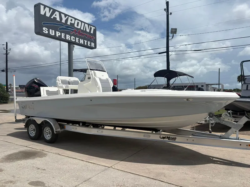 The Image of 2025 Mako 24 APEX boat on trailer at Waypoint Marine Supercenter. - 0
