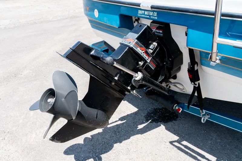Slide: The Image of 1995 Glastron 195 SSV boat with MerCruiser outboard motor, Texarkana, Texas. - 10