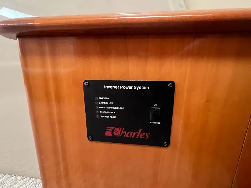 Slide: The Image of Inverter power system panel on 2006 Carver 56 Voyager yacht. - 45