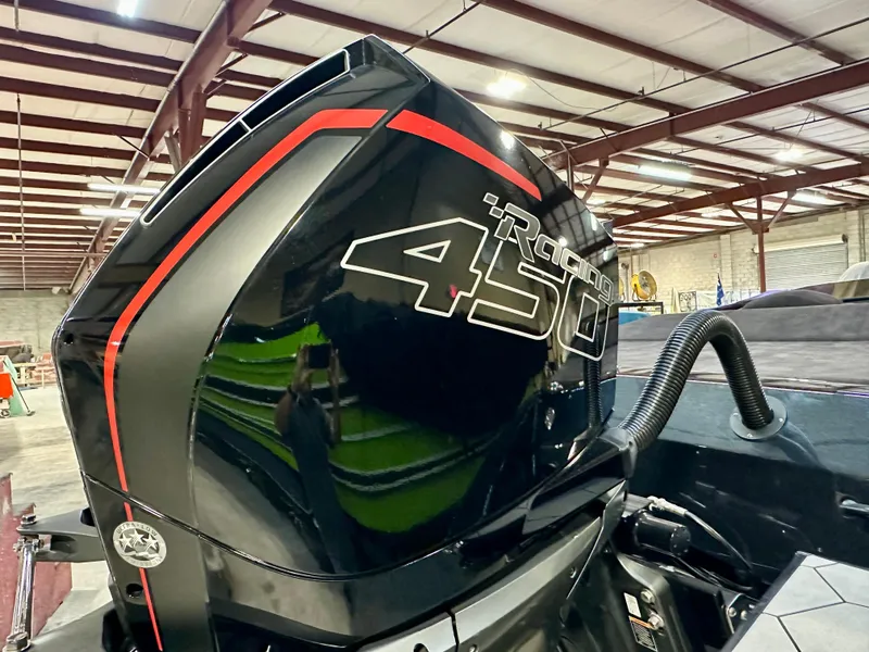 Slide: The Image of Velocity VR1 2022 model with iRacing 450 engine in a warehouse setting. - 10