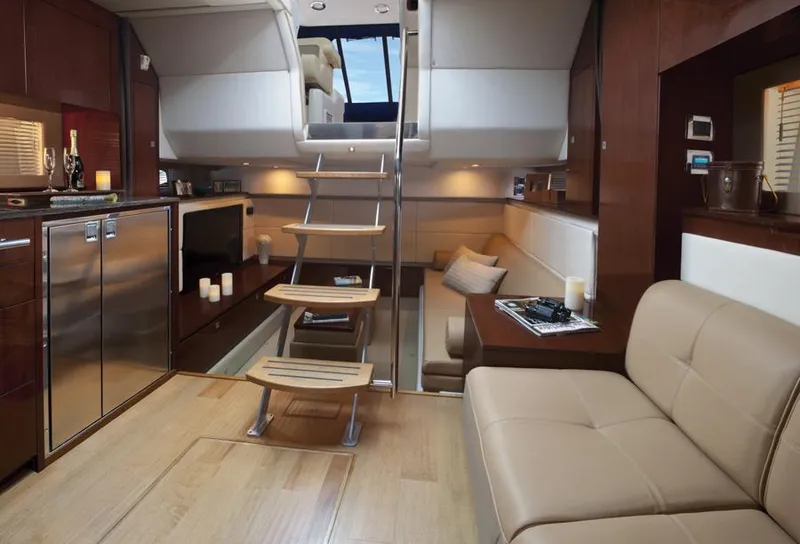 Slide: The Image of Manufacturer Provided Image: Luxurious interior of 2013 Sea Ray 450 Sundancer yacht with modern amenities. - 7