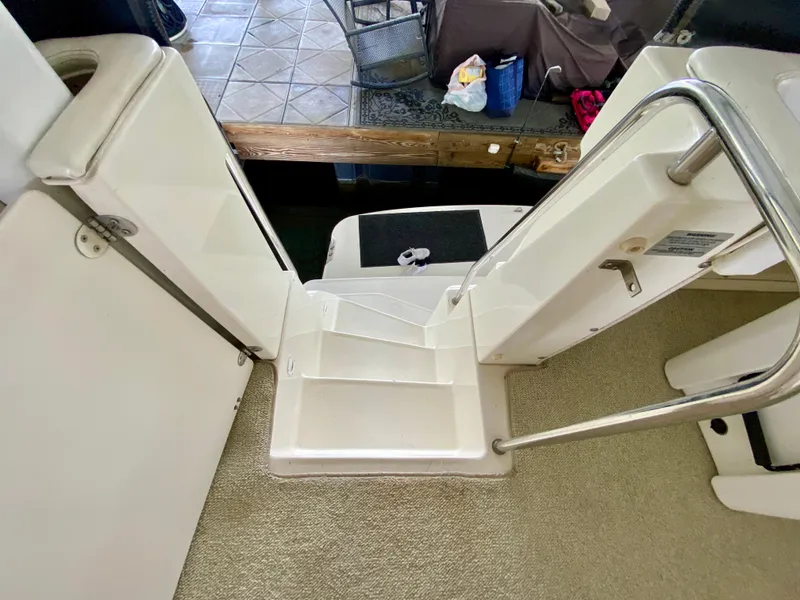Slide: The Image of Staircase on 1997 Silverton 372 Motor Yacht, leading to deck area. - 5