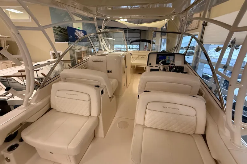Slide: The Image of Interior of Grady-White Freedom 285 boat, model year 2026. - 11