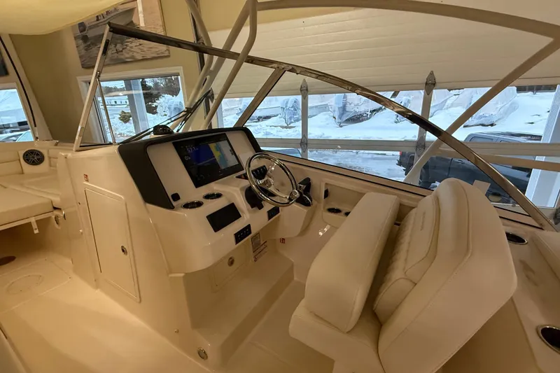 Slide: The Image of Interior view of Grady-White Freedom 285 boat, model year 2026. - 12