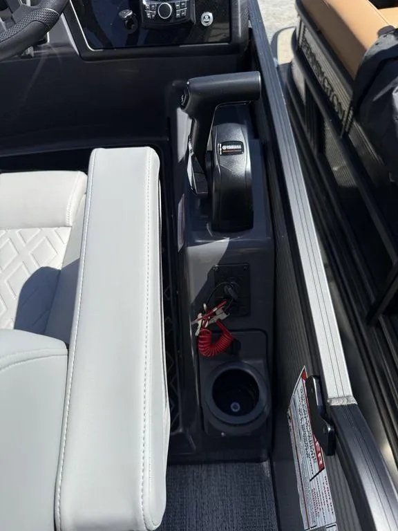 Slide: The Image of 2026 Bennington M Swingback 24 MSB boat interior with luxurious seating and modern design. - 11