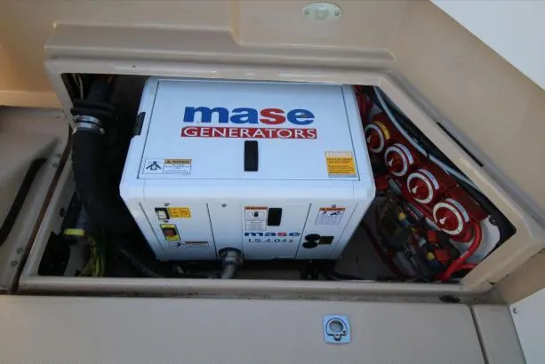 Slide: The Image of Mase generator in 2017 Ranger Tugs R-27 boat engine compartment. - 39