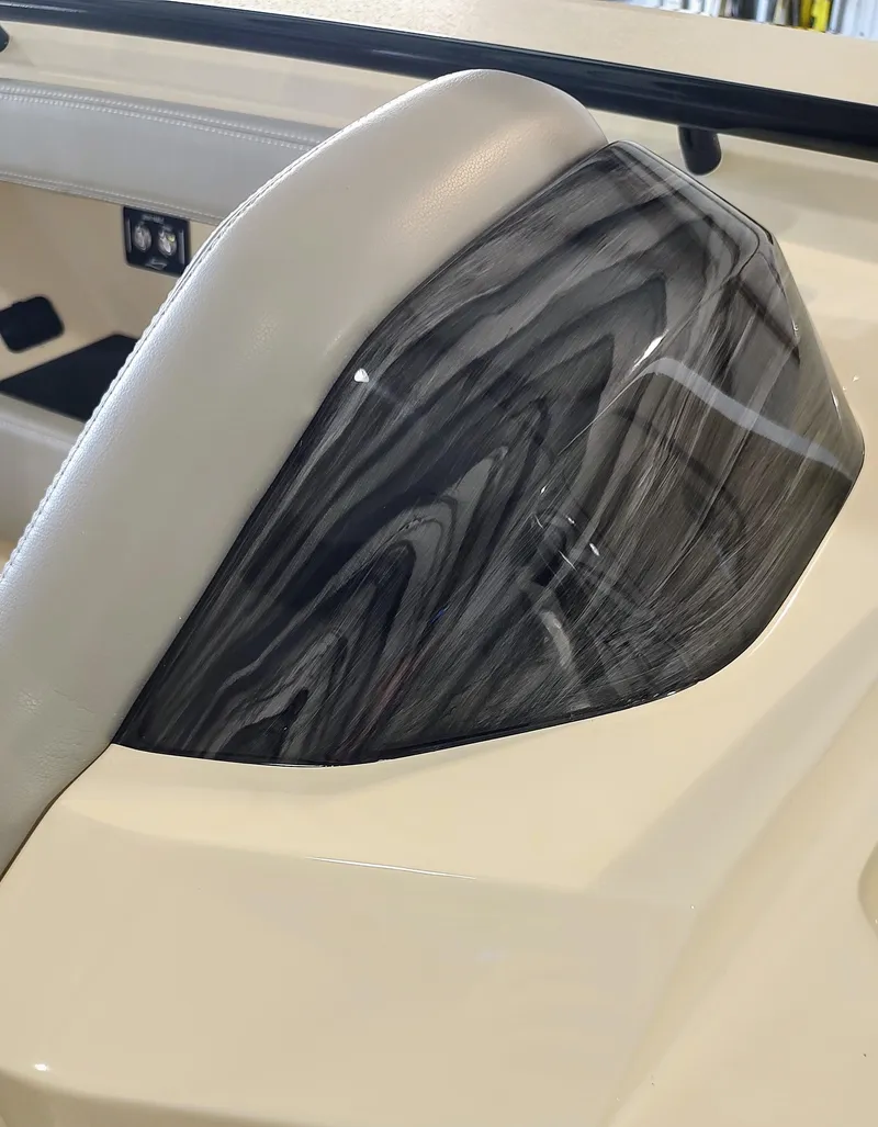 Slide: The Image of 2024 Scout 377 LXF Custom Paint Enhancements in Faux Teak Pattern - 25