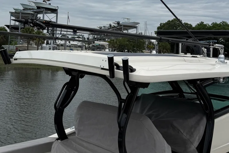 Slide: The Image of 2024 Scout 377 LXF Marsh Tacky Outrigger Upgrade/ShurShade Cockpit Cover - 39