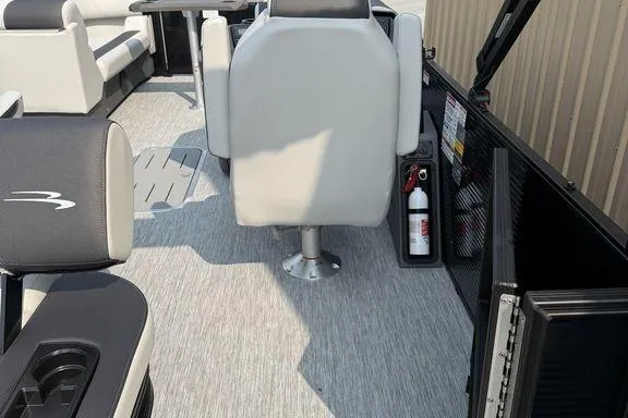 Slide: The Image of 2026 Bennington S Swingback 22 SSB interior with seating and safety equipment. - 15