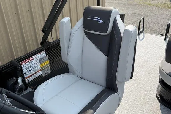 Slide: The Image of 2026 Bennington S Swingback 22 SSB boat seat with sleek design and premium upholstery. - 26