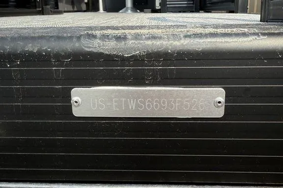 Slide: The Image of 2026 Bennington S Swingback 22 SSB boat hull identification number plate. - 28