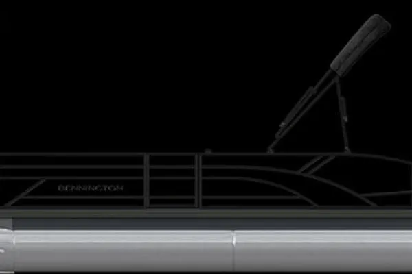 Slide: The Image of 2026 Bennington S Swingback 22 SSB pontoon boat, sleek design, side view. - 30