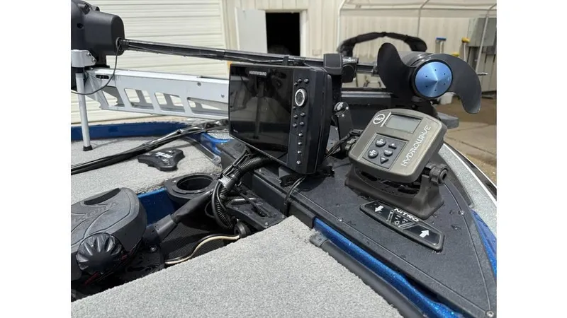 Slide: The Image of Nitro Z20 boat dashboard with electronic controls and fishfinder, 2019 model. - 9