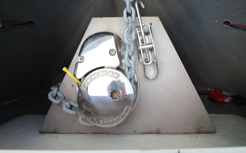 Slide: The Image of Anchor windlass system on 2023 Crownline 270 SS boat. - 17