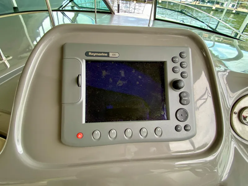 Slide: The Image of Raymarine C80 navigation system on 2007 Cruisers Yachts 370 Express. - 24