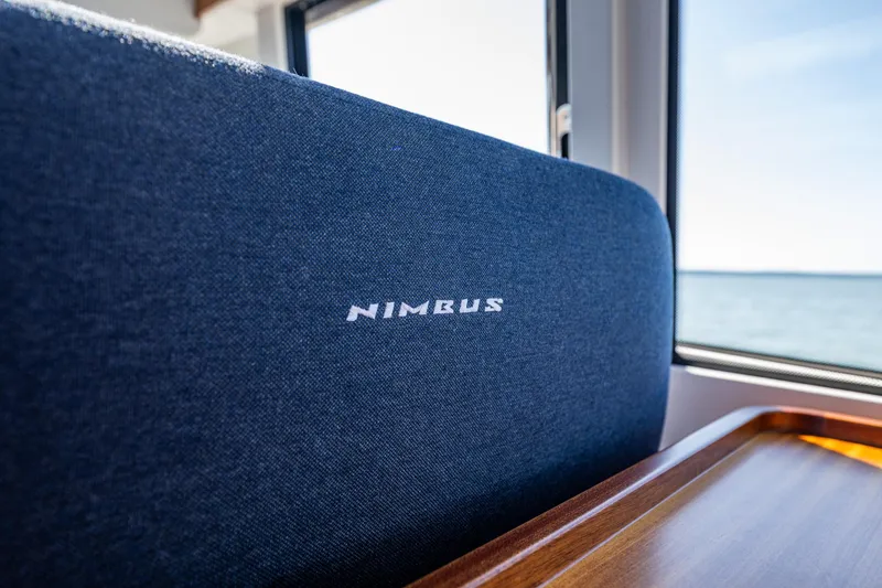 Slide: The Image of Nimbus 405 Coupé #88 interior seat with ocean view, 2021 model. - 30