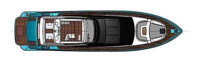 Slide: The Image of Top view of 2026 Schaefer 25M yacht layout, showcasing deck and interior design. - 20