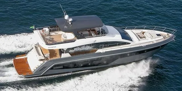 Slide: The Image of Luxury Schaefer 770 yacht cruising on open water, 2026 model. - 4