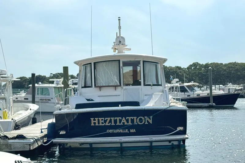 Slide: The Image of 2009 Grand Banks 45 Eastbay SX yacht named "Hezitation" docked in Osterville, MA. - 6