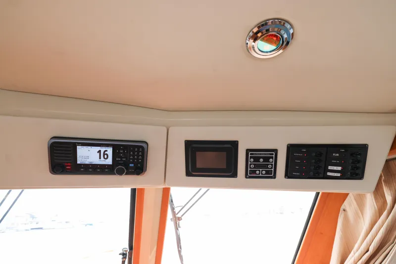 Slide: The Image of Control panel of 2008 Grand Banks EASTBAY 39 SX yacht interior. - 14