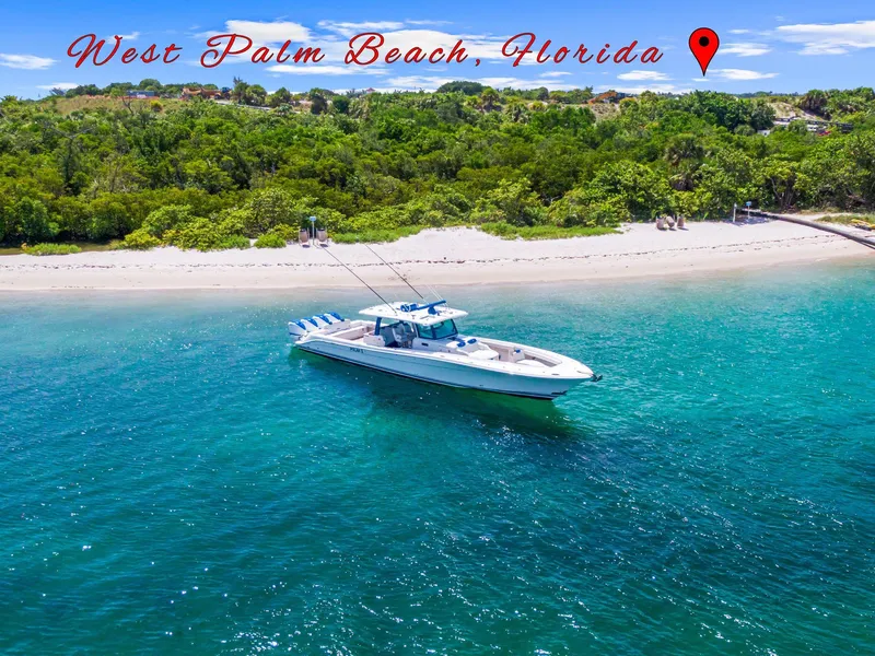 Slide: The Image of HCB 53 boat on turquoise waters near West Palm Beach, Florida, 2020. - 4