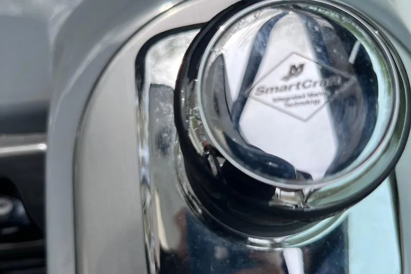 Slide: The Image of Close-up of SmartCraft control knob on 2016 Formula 37 PC boat. - 16