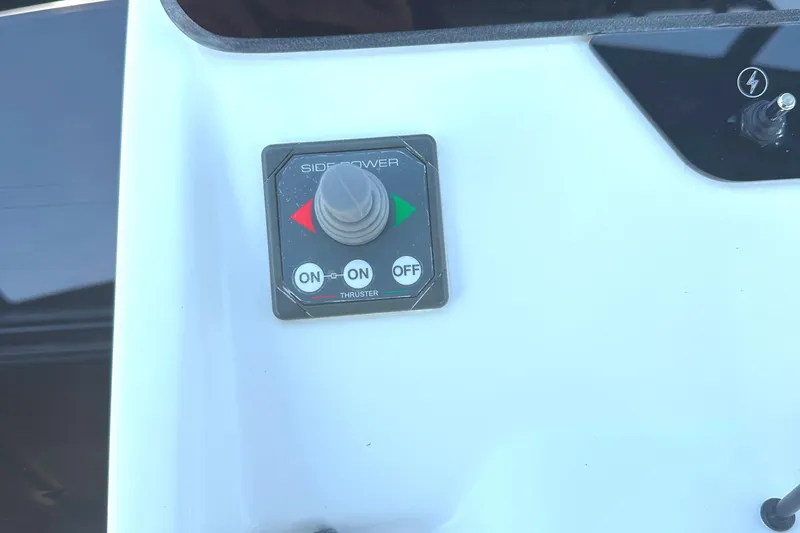 Slide: The Image of Control panel of 2022 Beneteau Flyer 8 SUNdeck with side power thruster switch. - 25