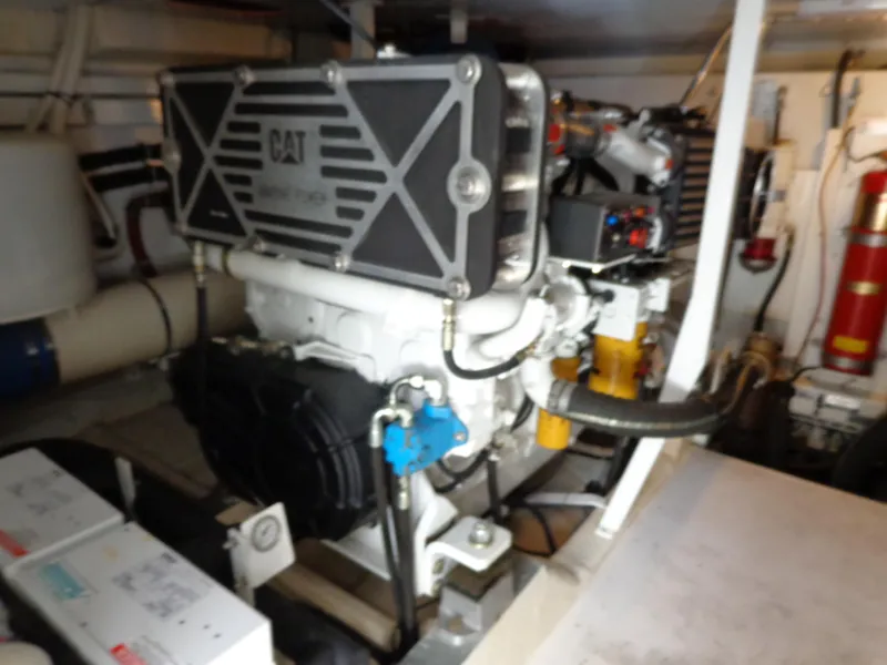 Slide: The Image of Engine room of 2007 Neptunus 55 Cabrio yacht with CAT machinery. - 28