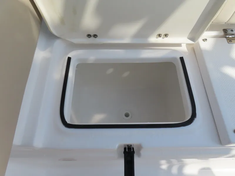 Slide: The Image of Open storage compartment on 2018 Sea Fox 226 Commander boat. - 30