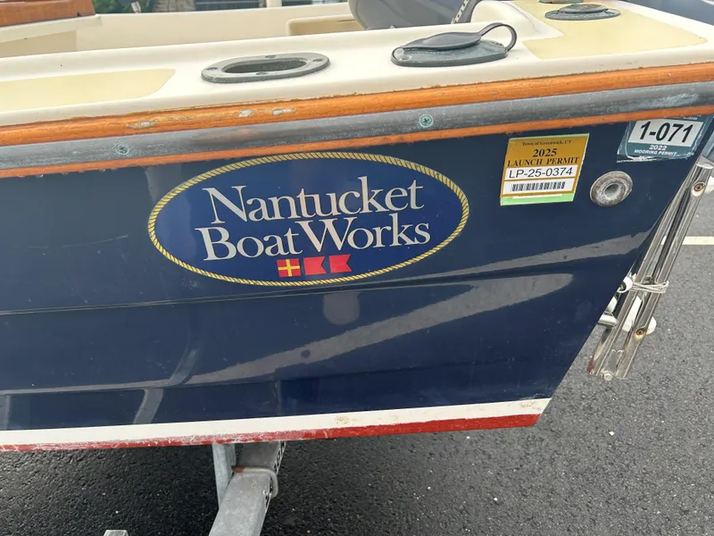 Slide: The Image of Nantucket Boat Works 17 Skiff, 2014 model with launch and mooring permits. - 5
